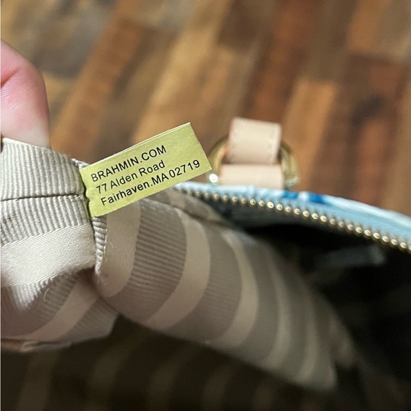 Brahmin Copa Cabana Sky Blue Leather Bag - Picture 11 of 14